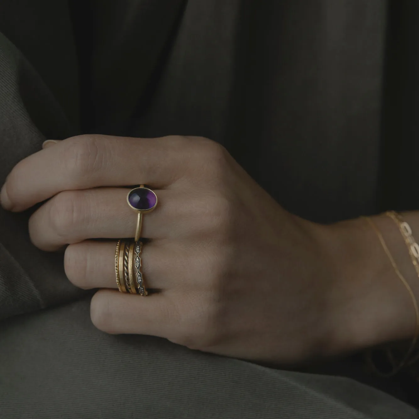 R12001AM | Amethyst Glacé Ring