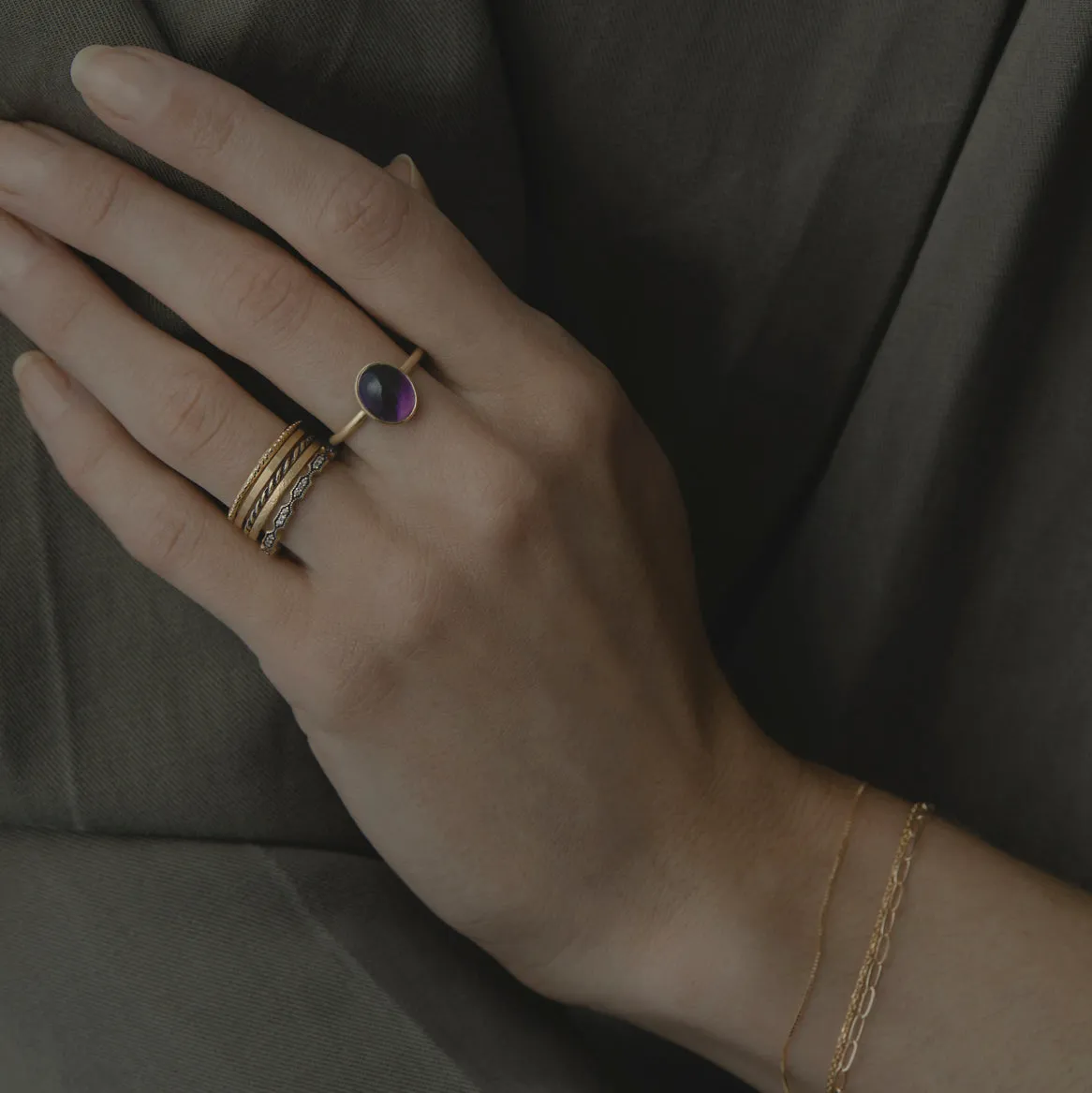 R12001AM | Amethyst Glacé Ring
