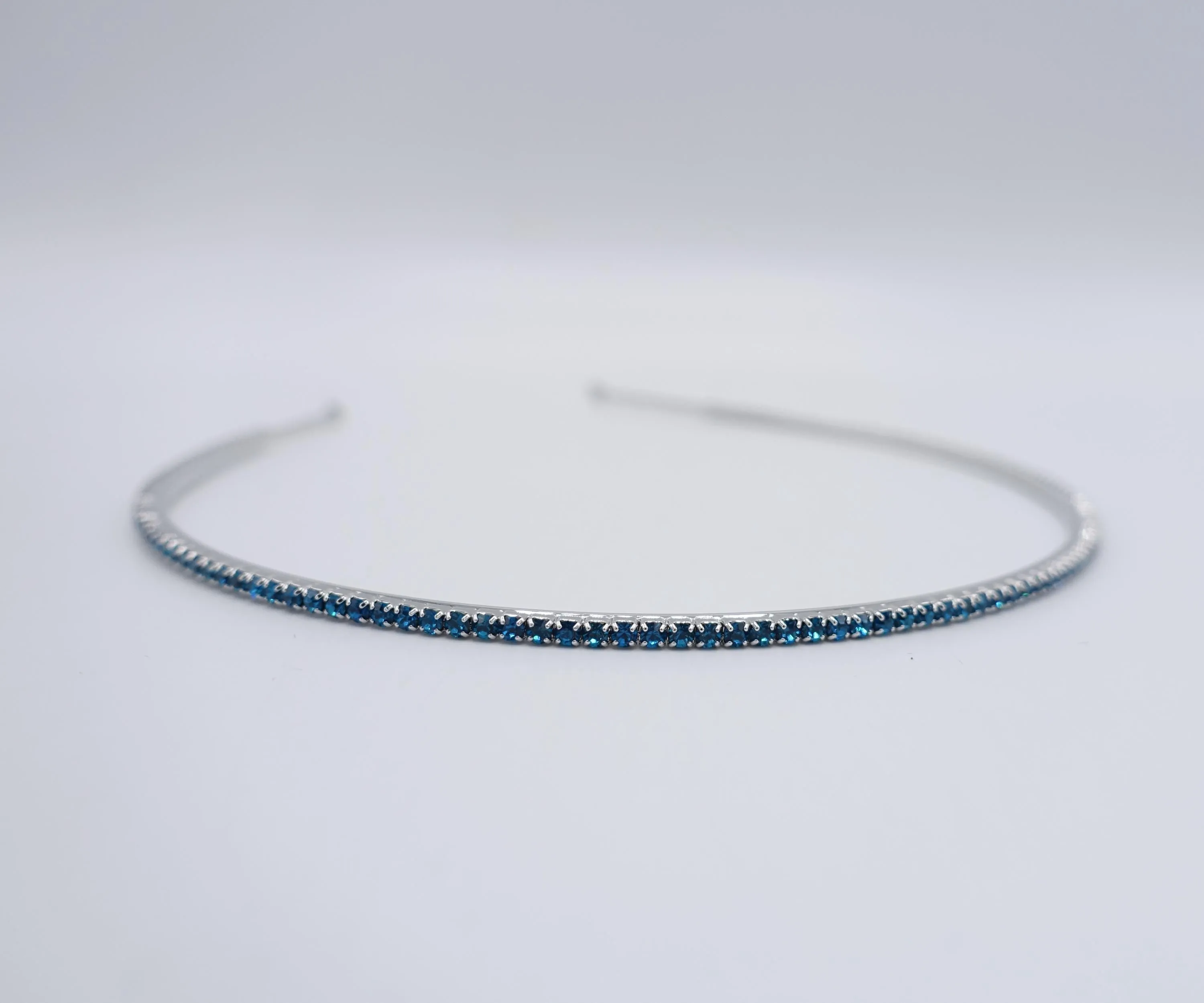 rhinestone headbnad, one row headband, jeweled headband for women