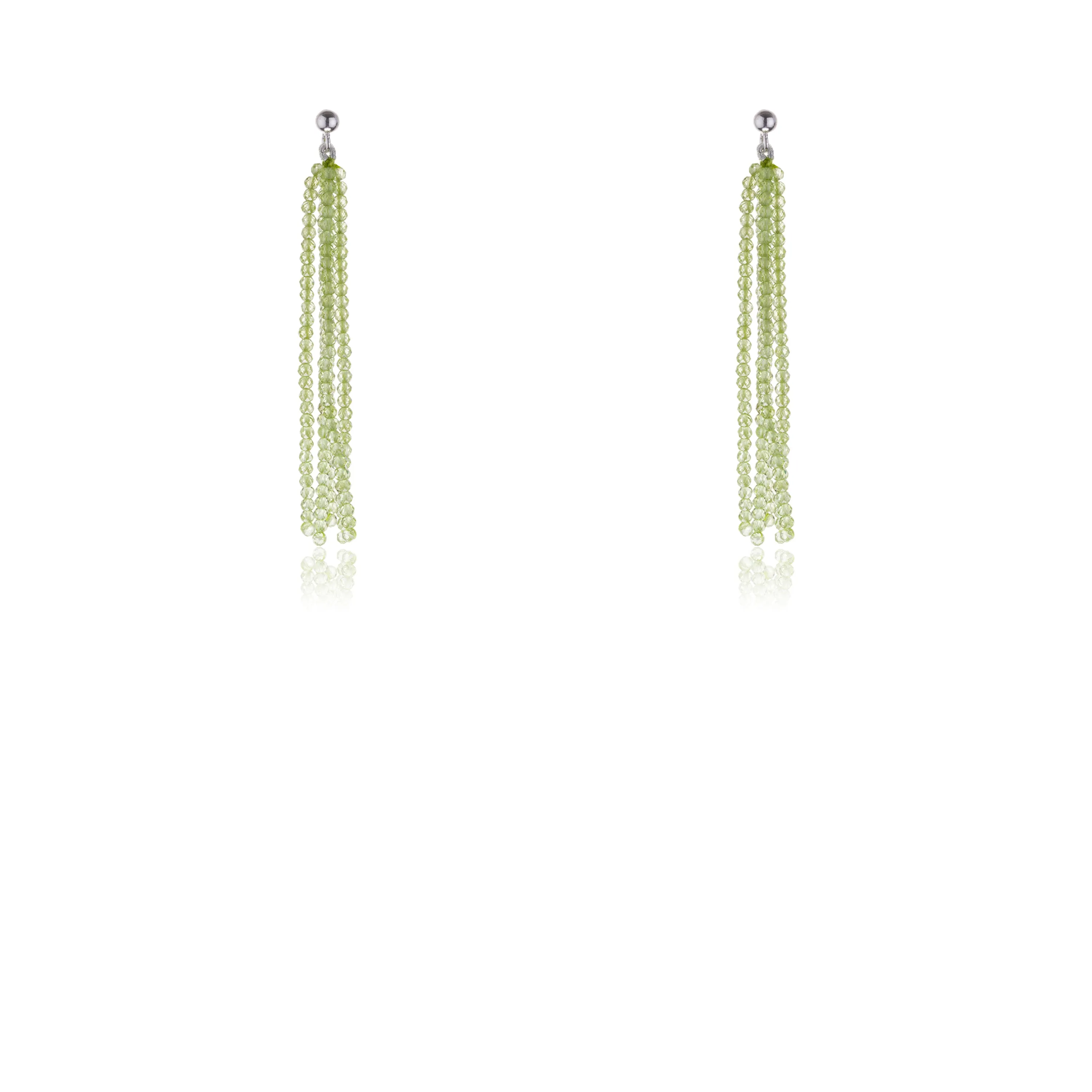 Ridhi, Peridot Chandelier Earrings, Sterling Silver