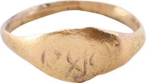 ROMAN SIGNET RING, 2ND-5TH CENTURY AD, SIZE 9 ½
