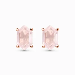 Rose Quartz Earrings - Serenity Studs