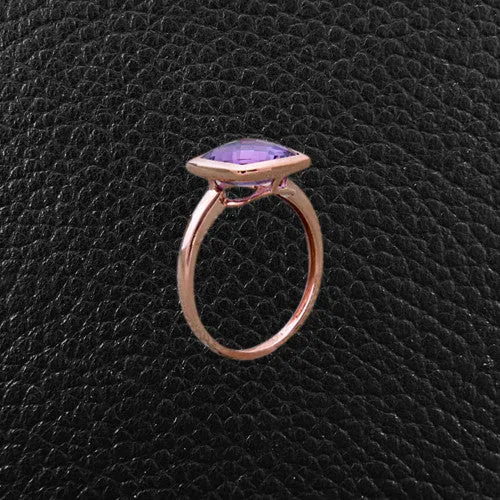 Round Amethyst Ring