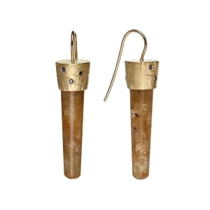Rutilated Quartz Earrings