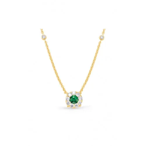 S Kashi & Sons Color Stone Necklace N1209-EYG