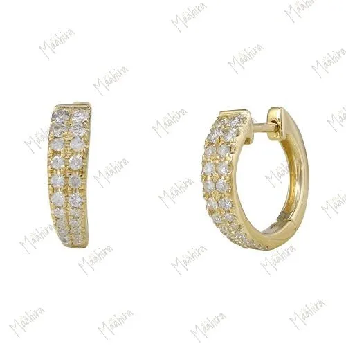 Sapphire Hoop Earrings