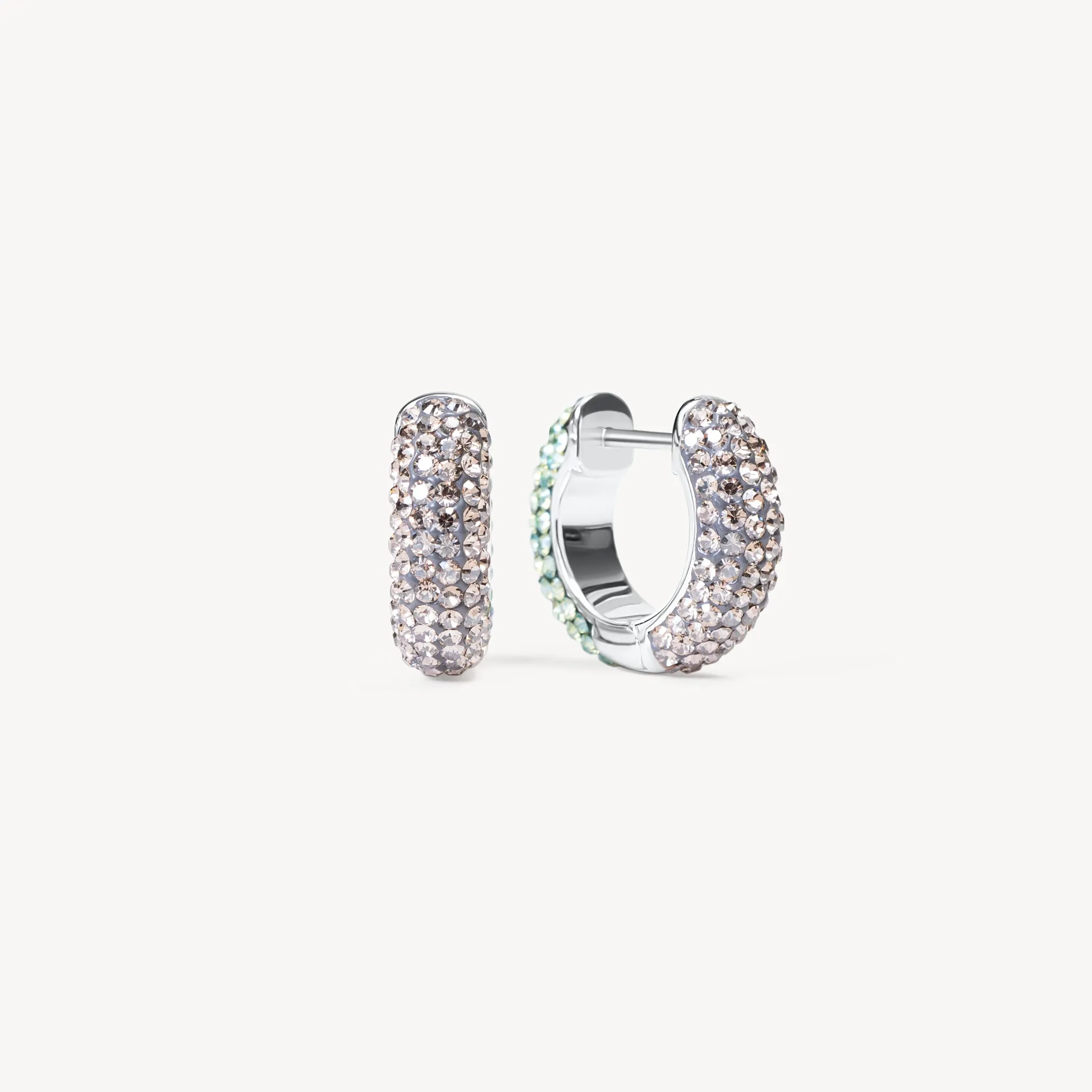Serpentine & Lunar Reversible Sparkle Hoop Earrings