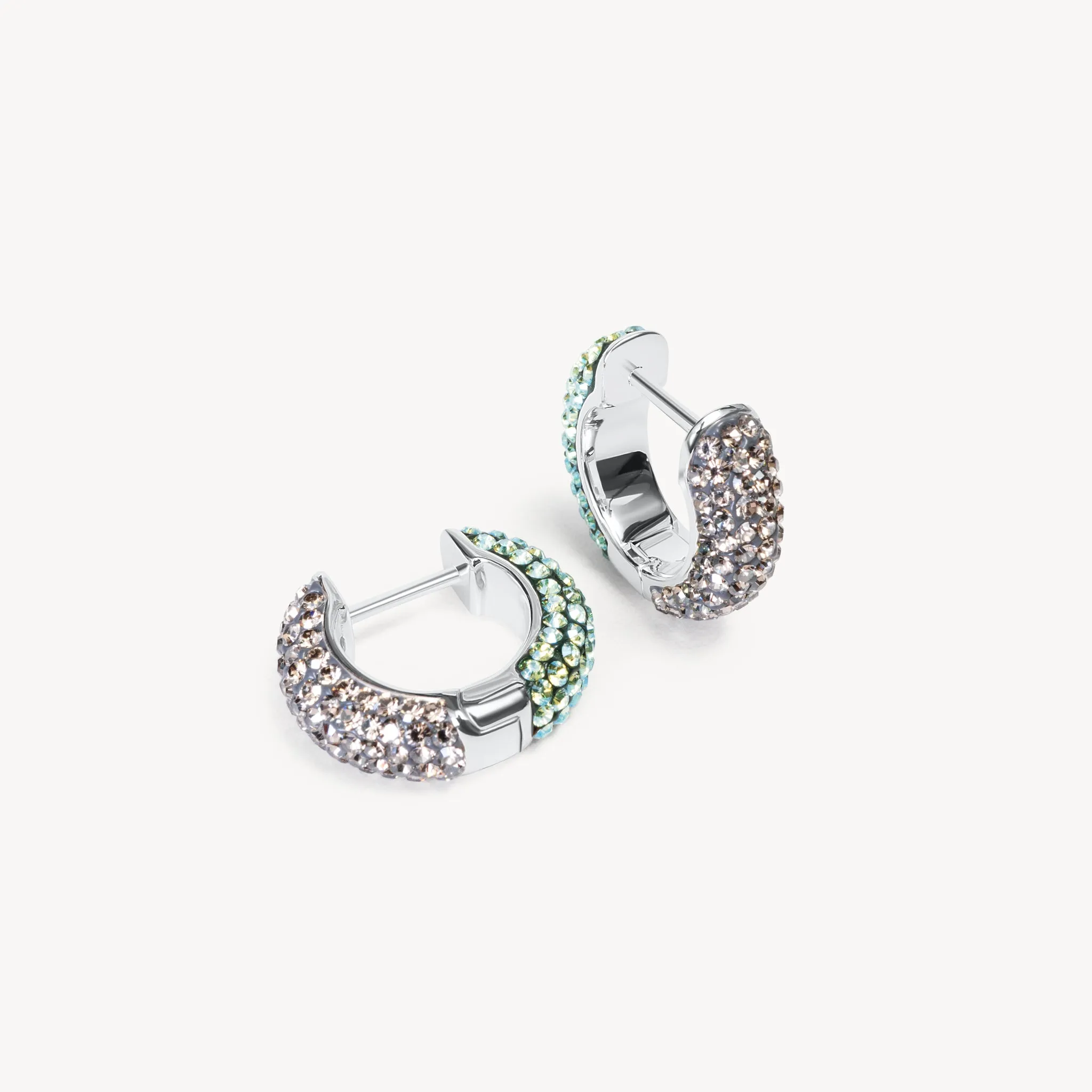 Serpentine & Lunar Reversible Sparkle Hoop Earrings