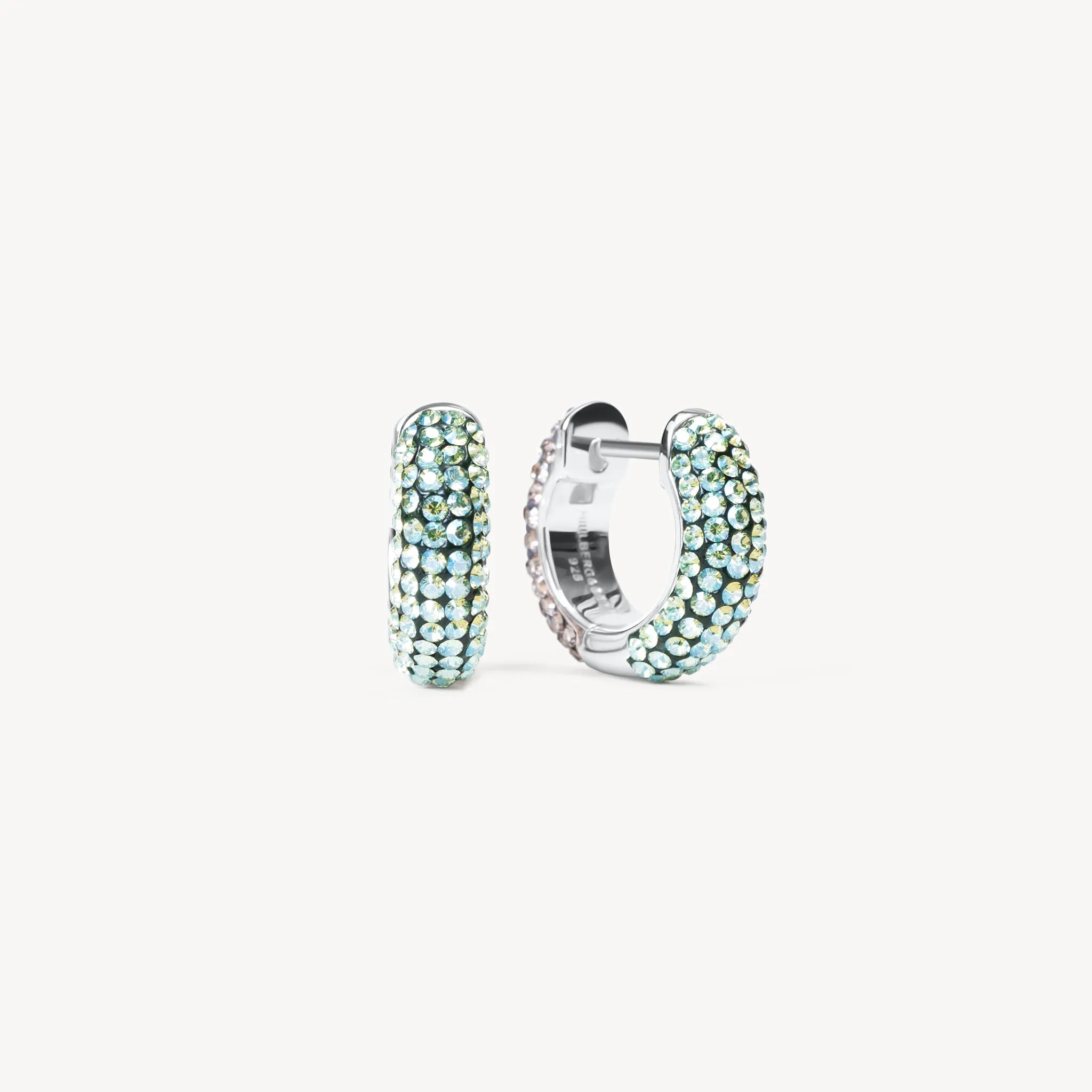 Serpentine & Lunar Reversible Sparkle Hoop Earrings