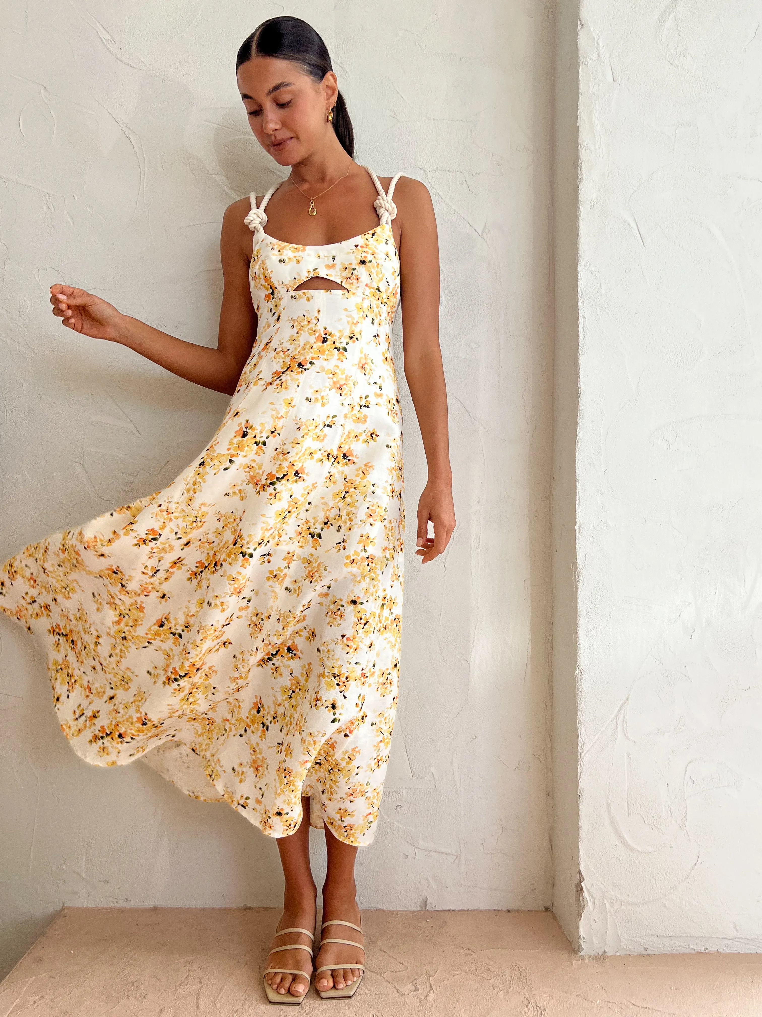 Significant Other Maia Maxi Dress in Golden Blossom