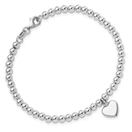 Silver Beaded Bracelet