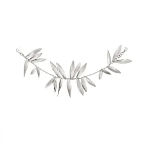 Silver Leafy Jingle Bracelet