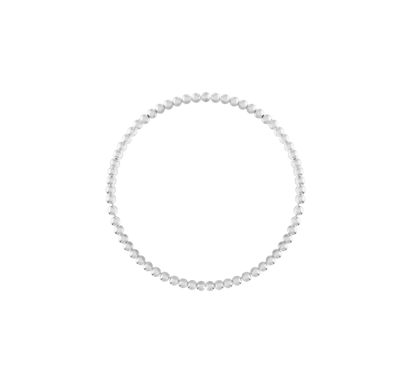 Silver Plated Beaded 3mm