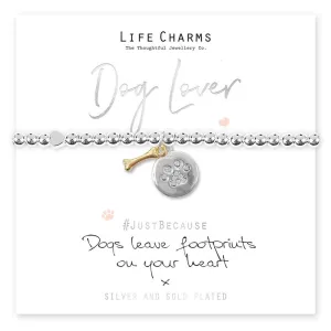 Silver Plated Bracelet 'Dog Lover'