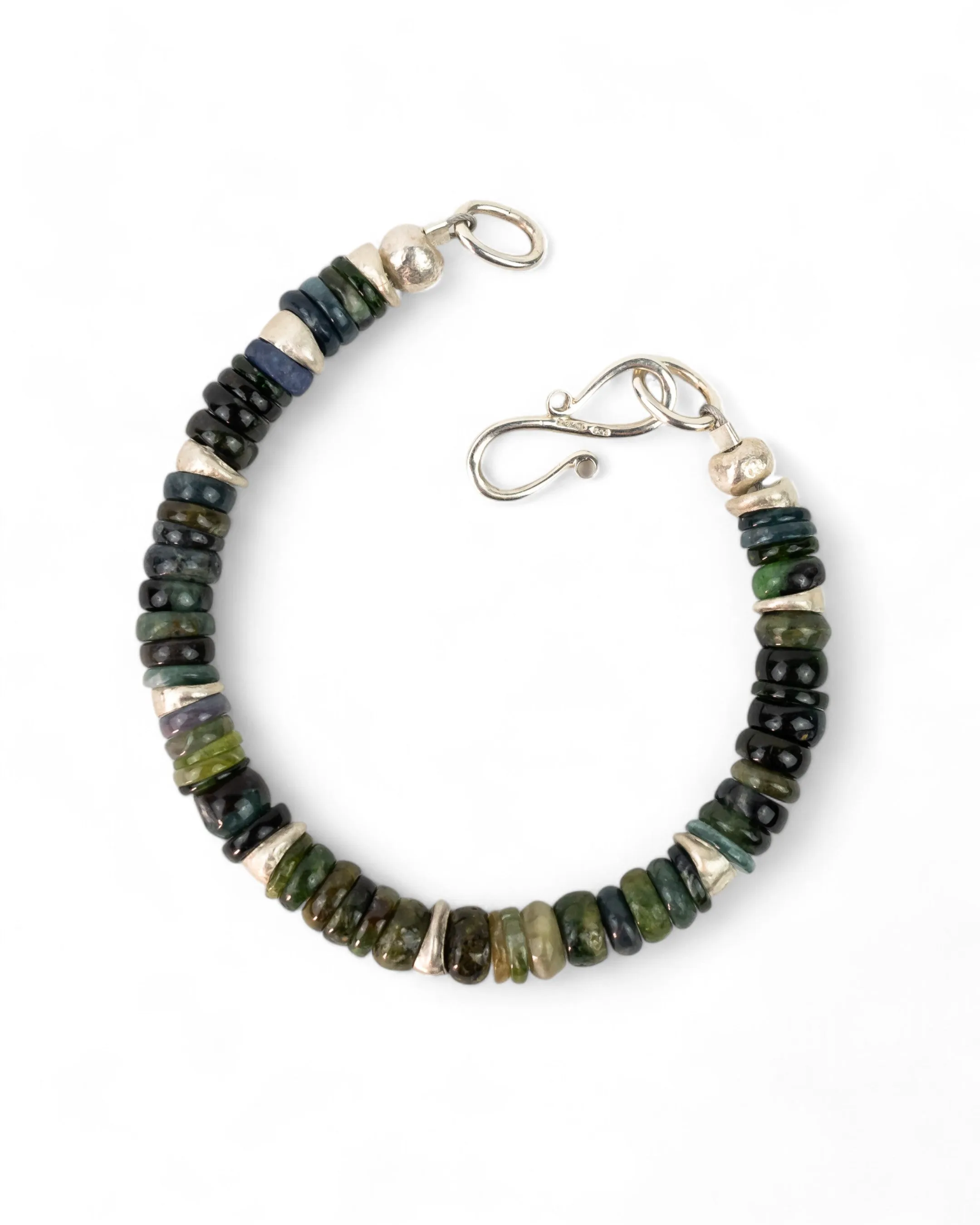 Silver Tourmaline Bracelet (Green)