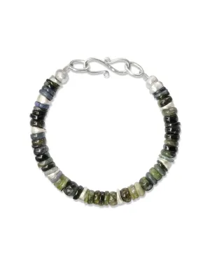 Silver Tourmaline Bracelet (Green)