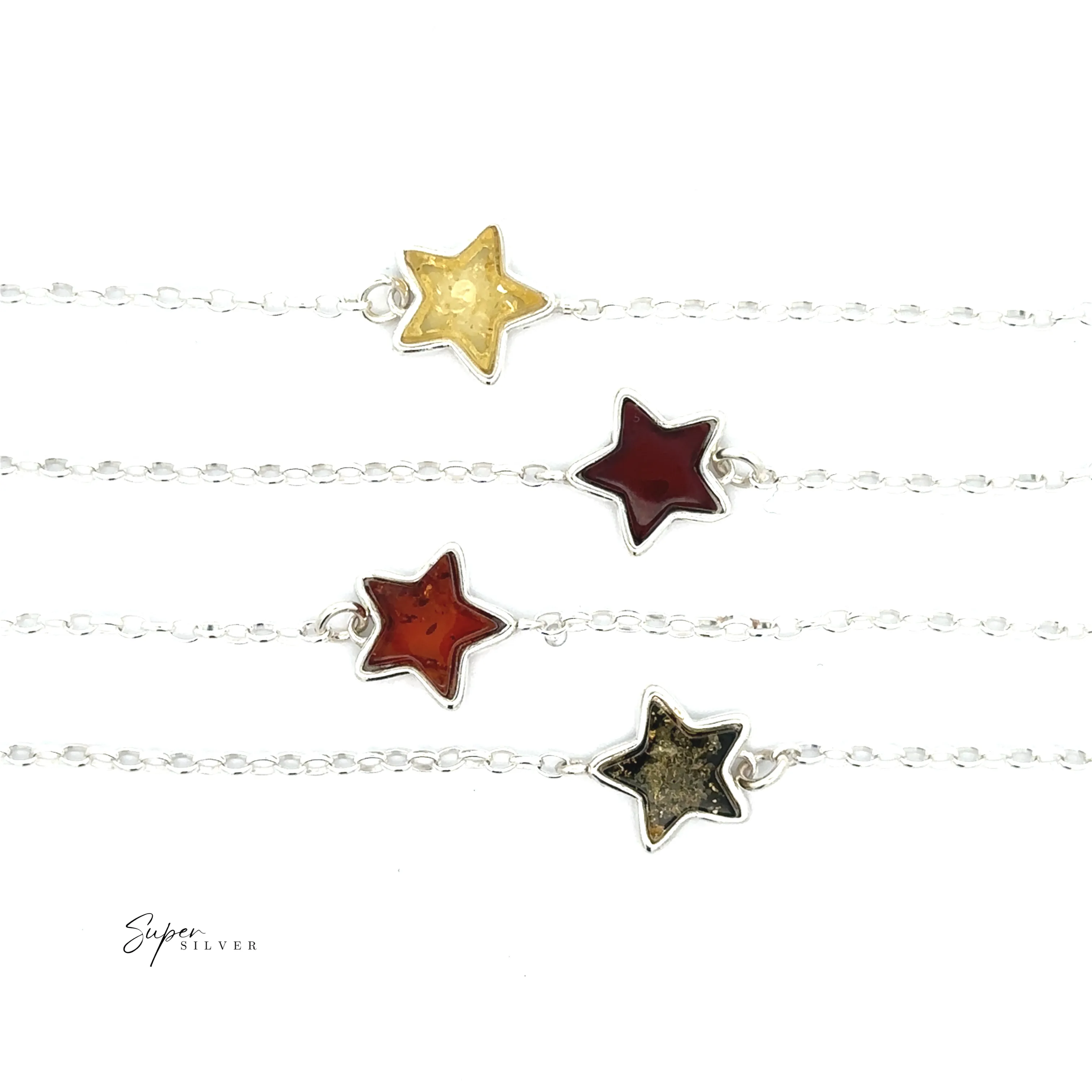 Simple Amber Star Bracelet