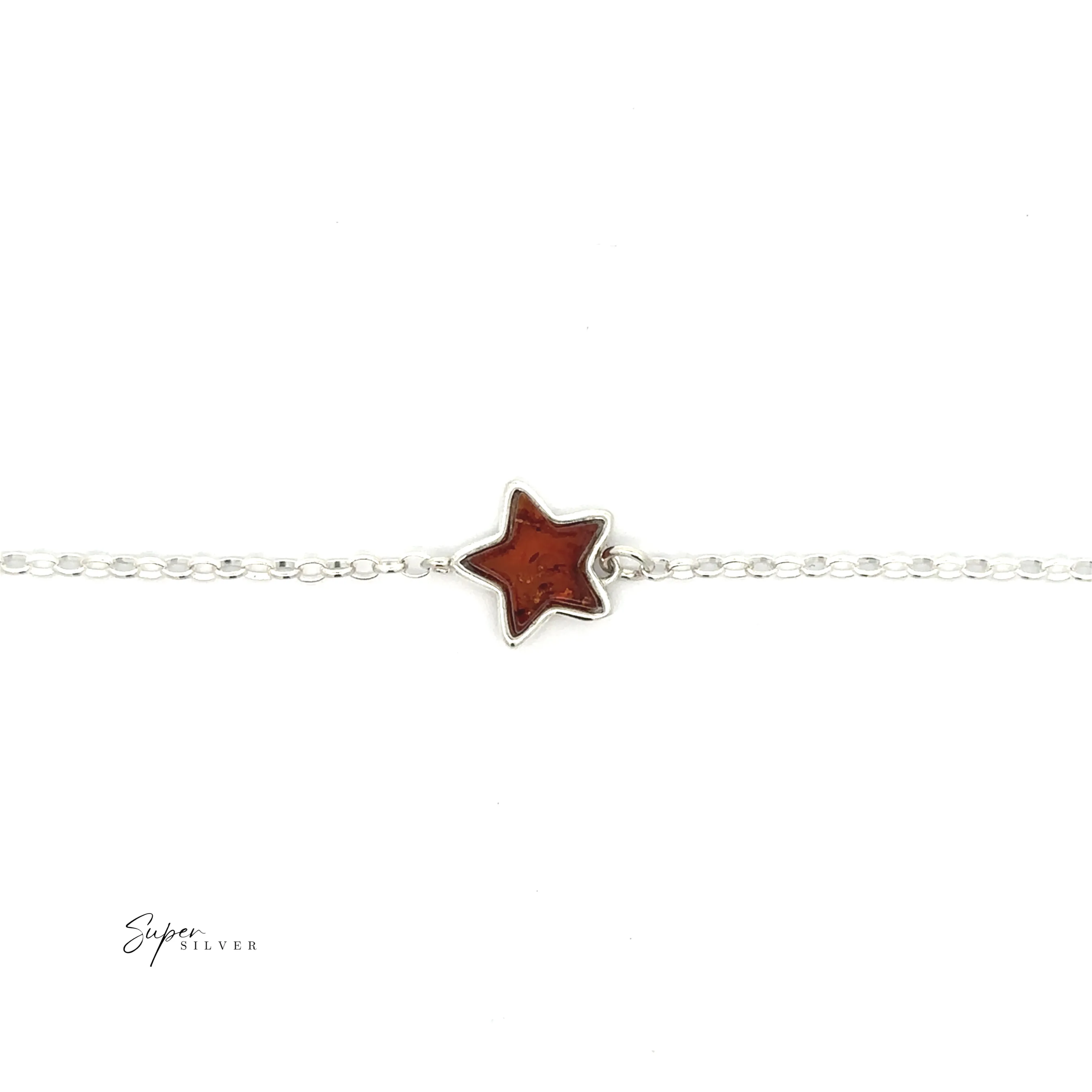 Simple Amber Star Bracelet