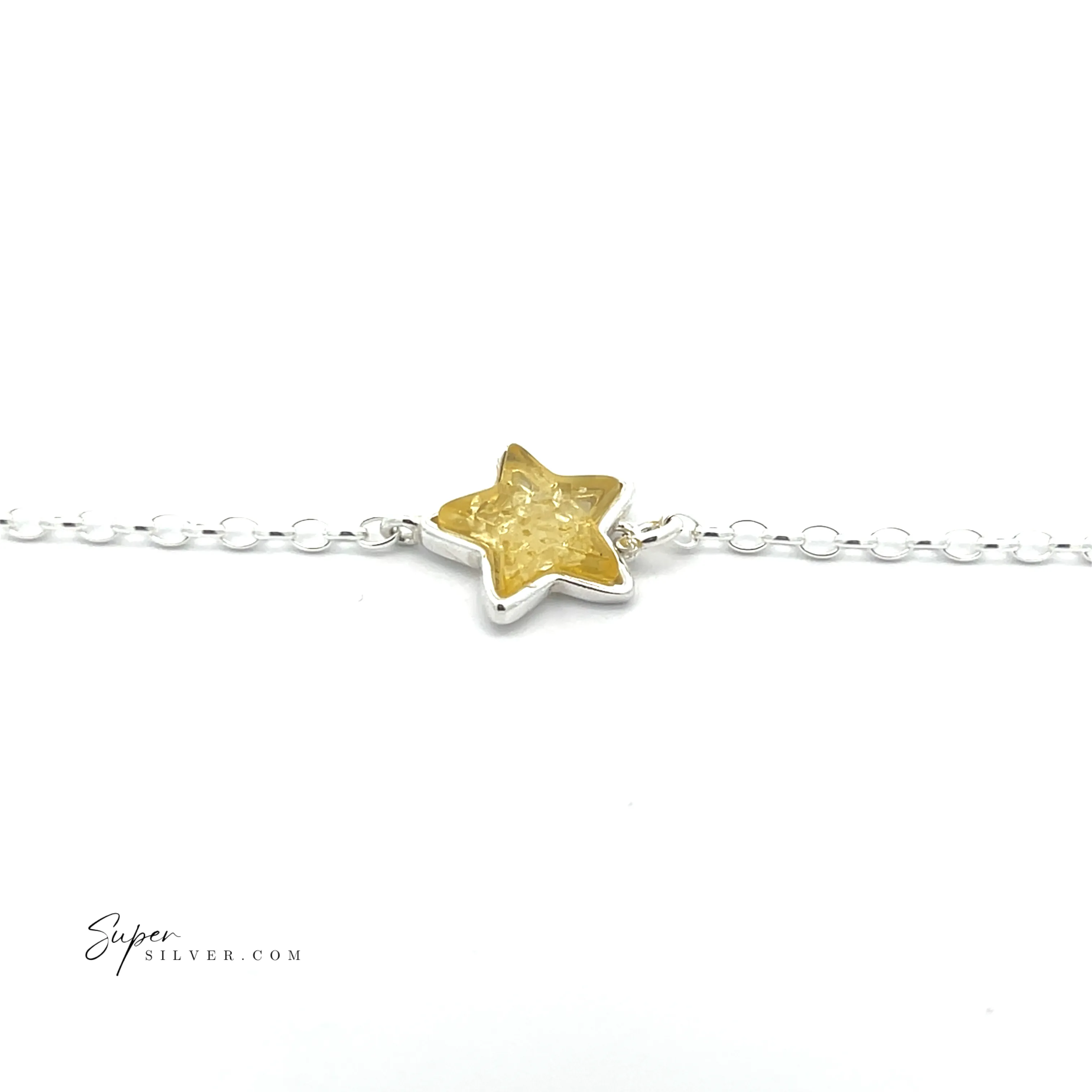 Simple Amber Star Bracelet