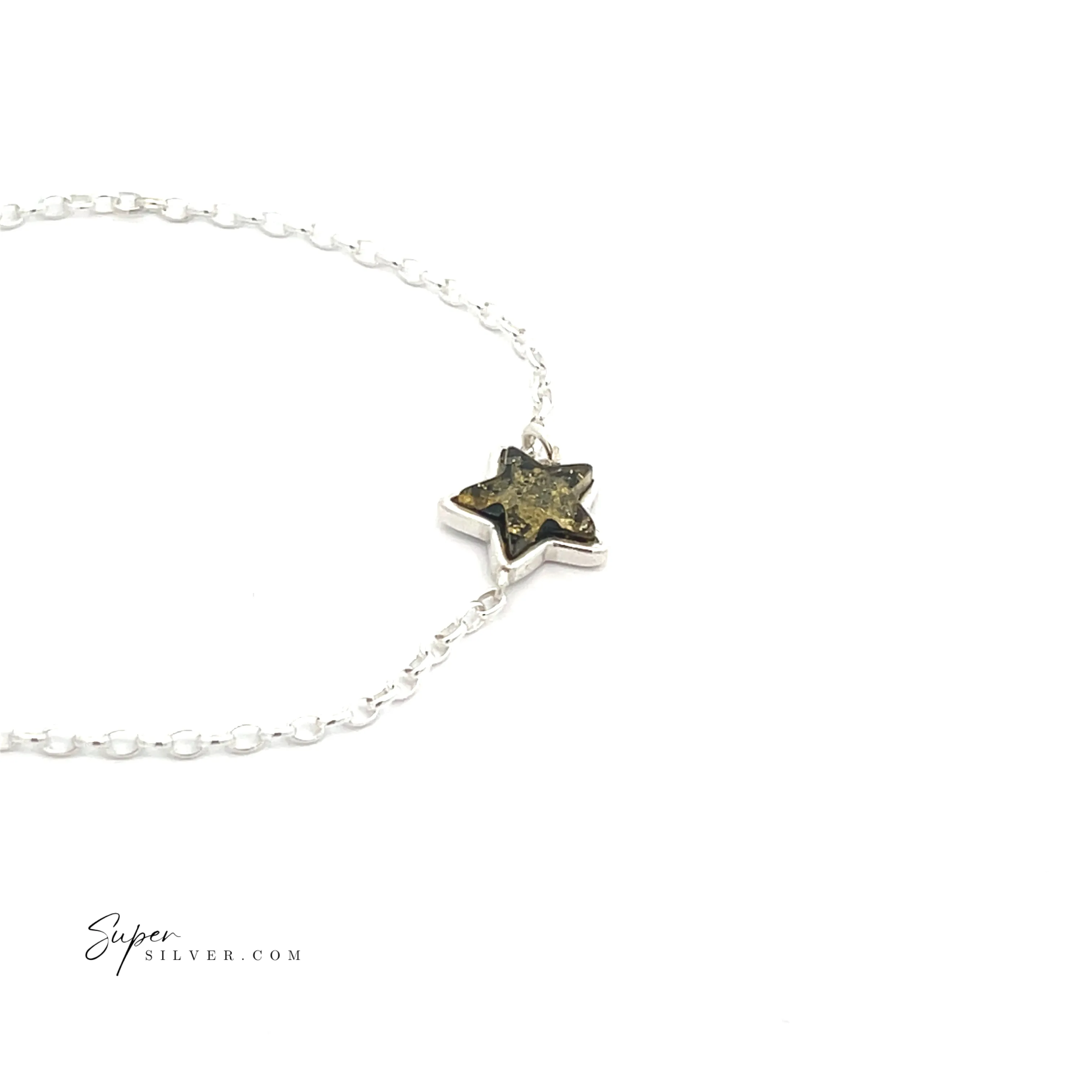 Simple Amber Star Bracelet
