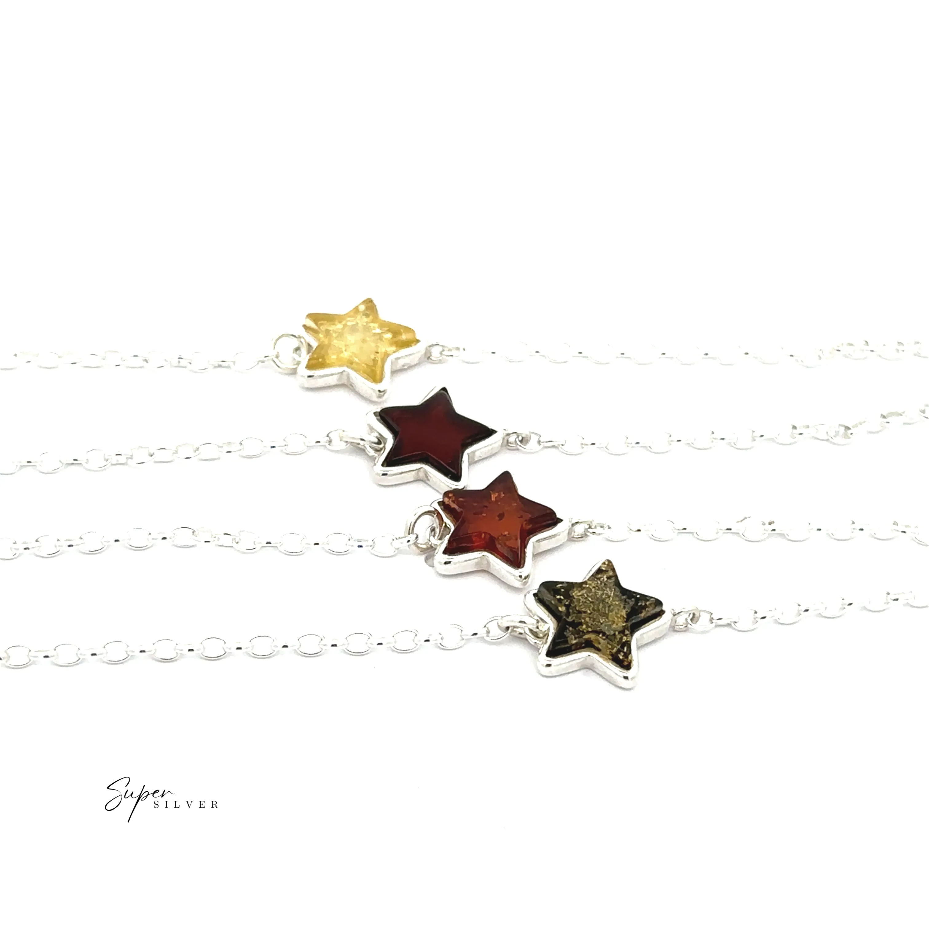 Simple Amber Star Bracelet