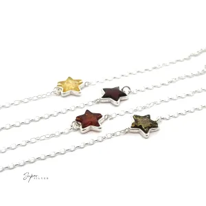 Simple Amber Star Bracelet