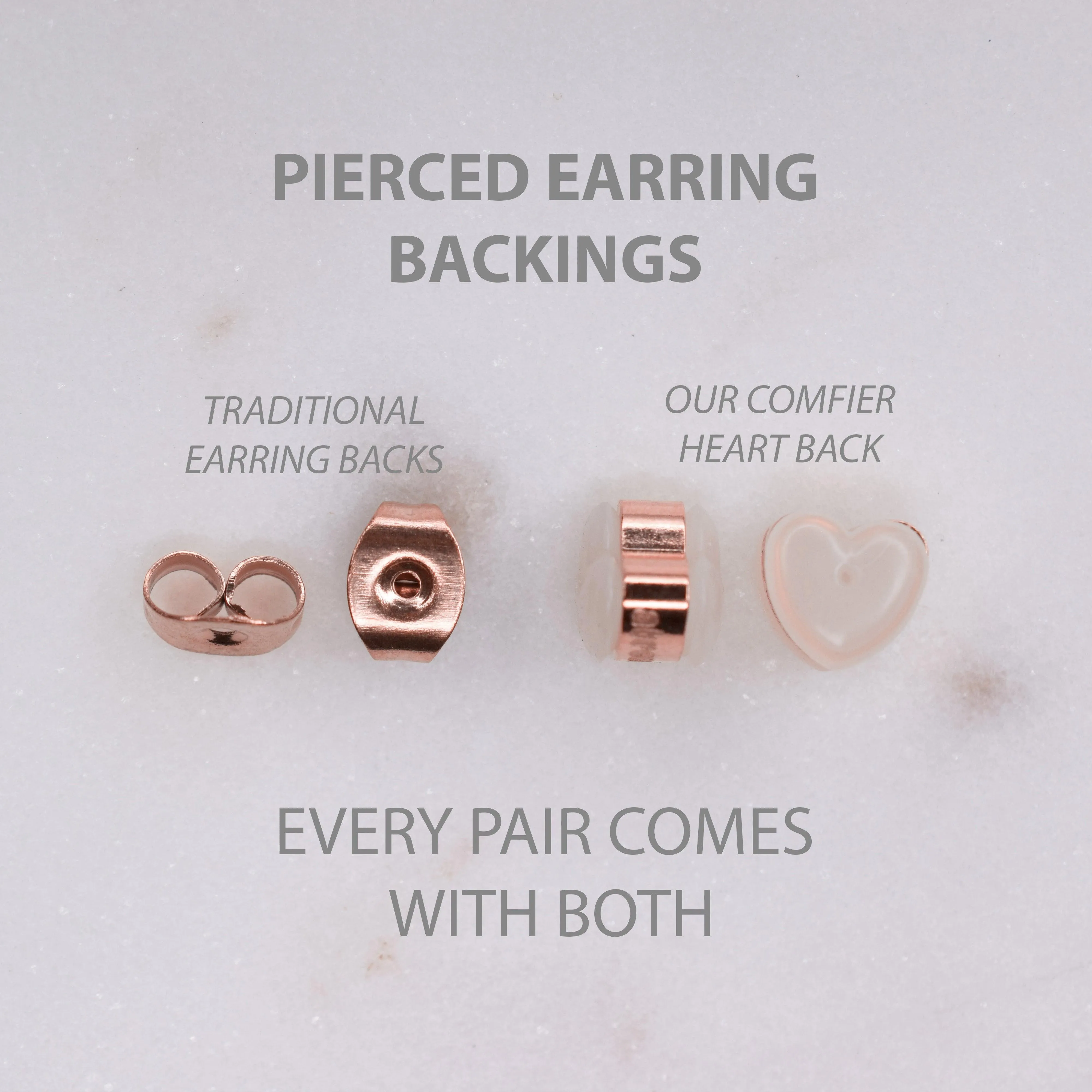 SMALL TEXTURED HOOP EARRINGS IN ROSE GOLD