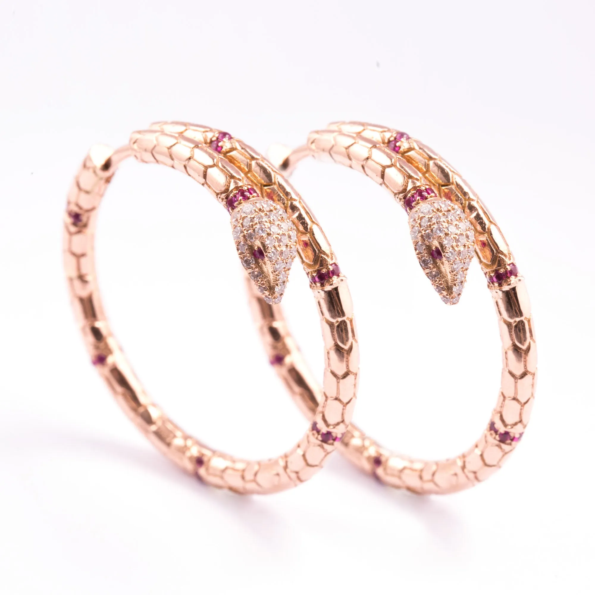 Snake Hoop Earrings