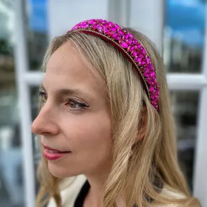 Sparkly Headband Hot Pink Headband Crystal