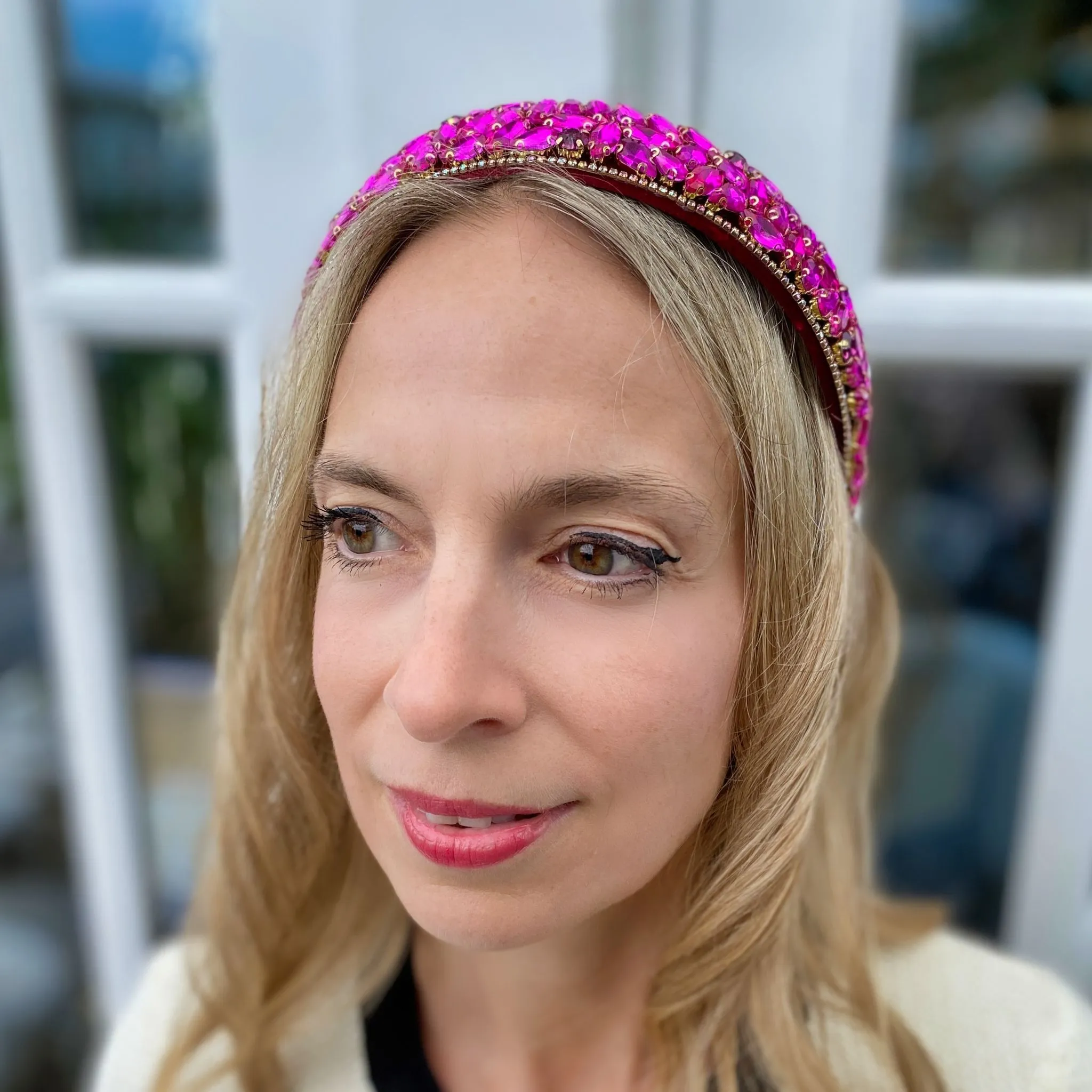 Sparkly Headband Hot Pink Headband Crystal