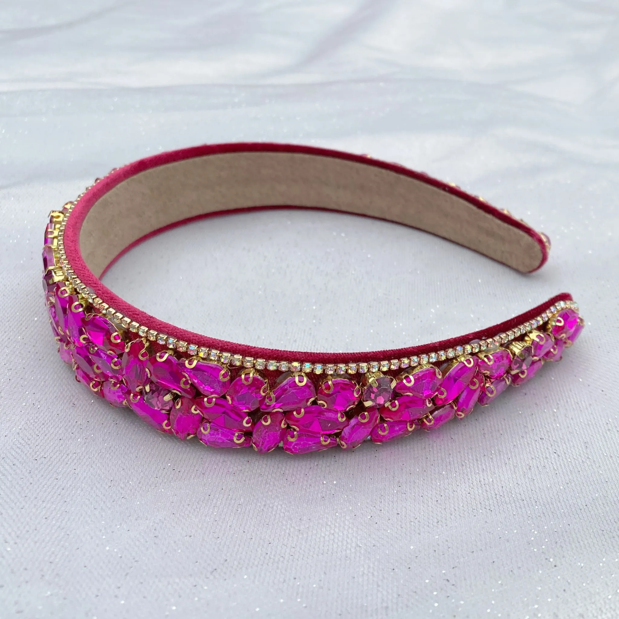 Sparkly Headband Hot Pink Headband Crystal