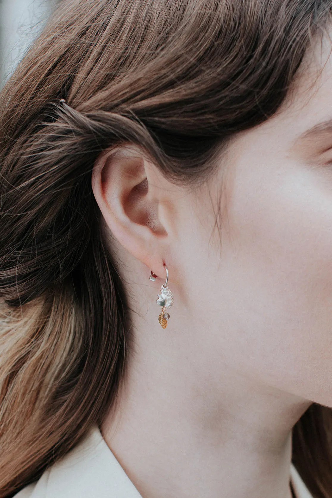 Squirrel And Oak Leaf Earrings