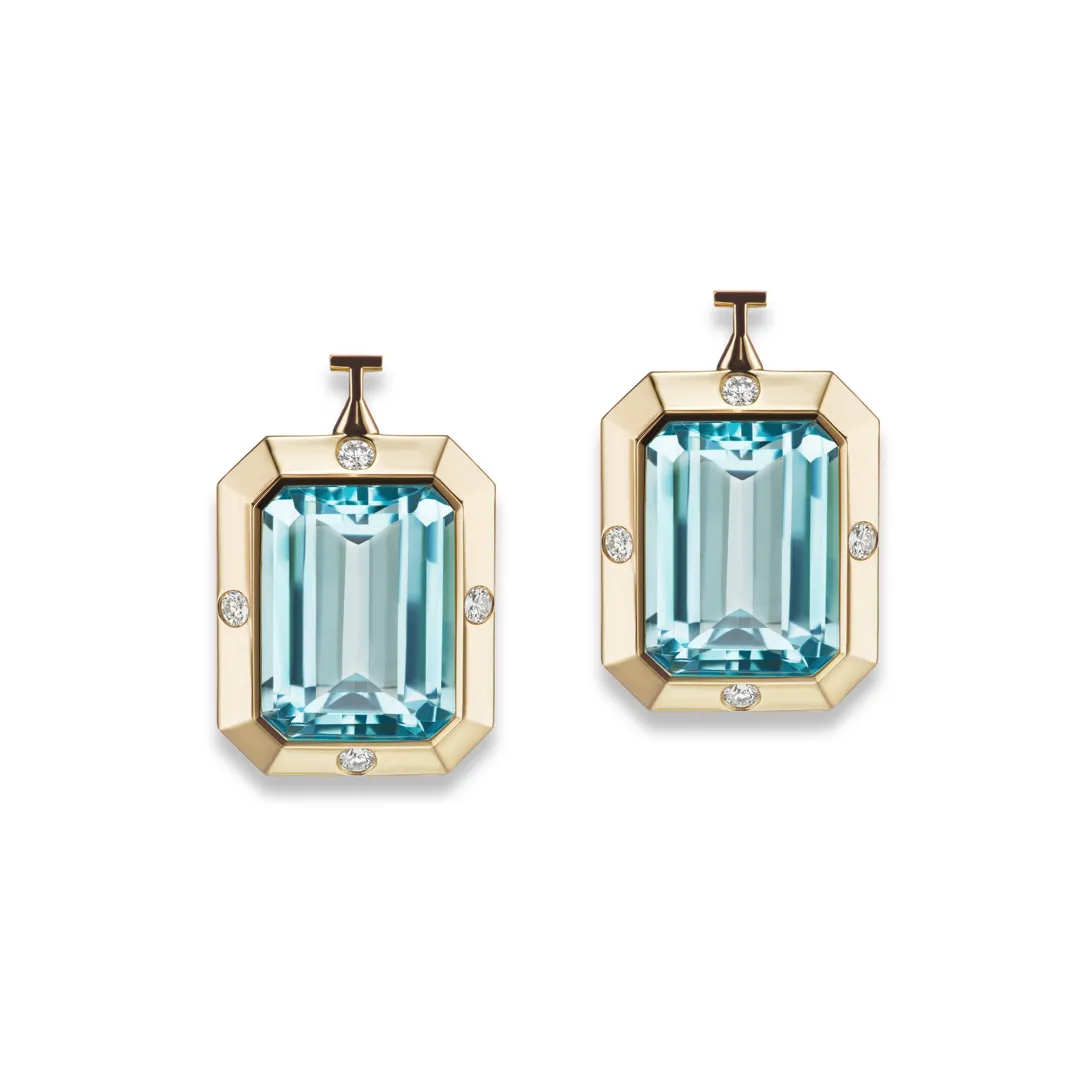 Stella Necklace Blue Topaz Drops