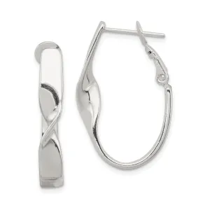 Sterling Silver Twisted Clip Back Earrings