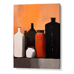 Still Life With Big Bottles Abstract Painting