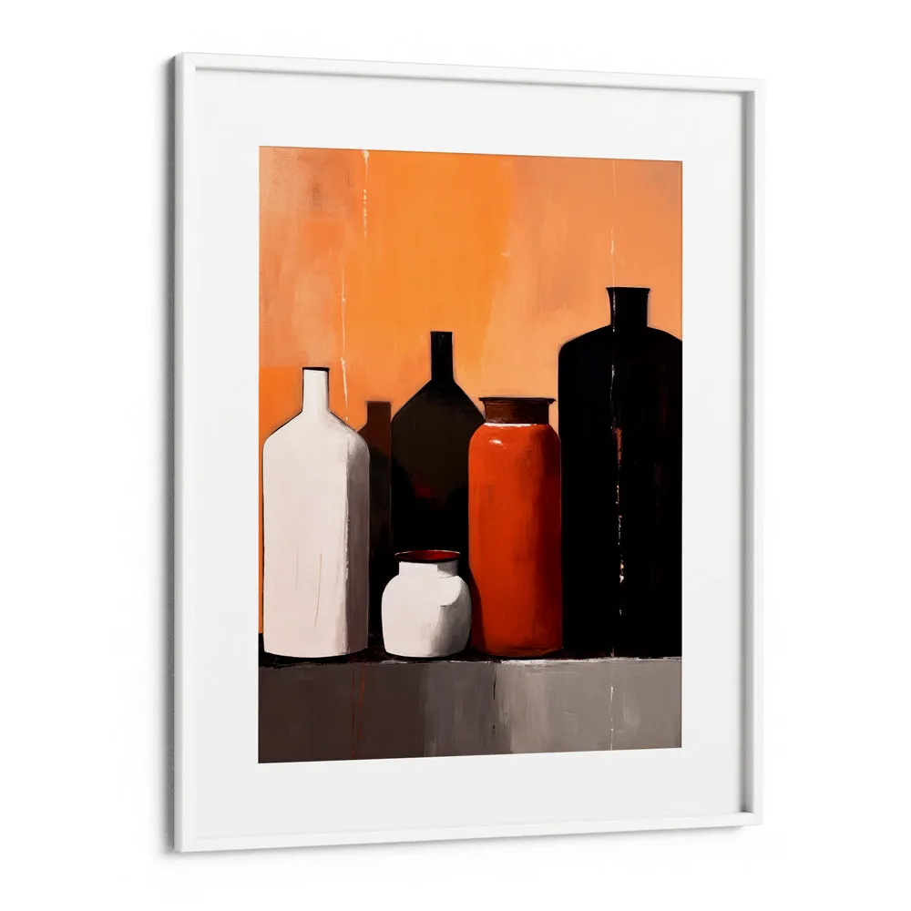 Still Life With Big Bottles Abstract Painting