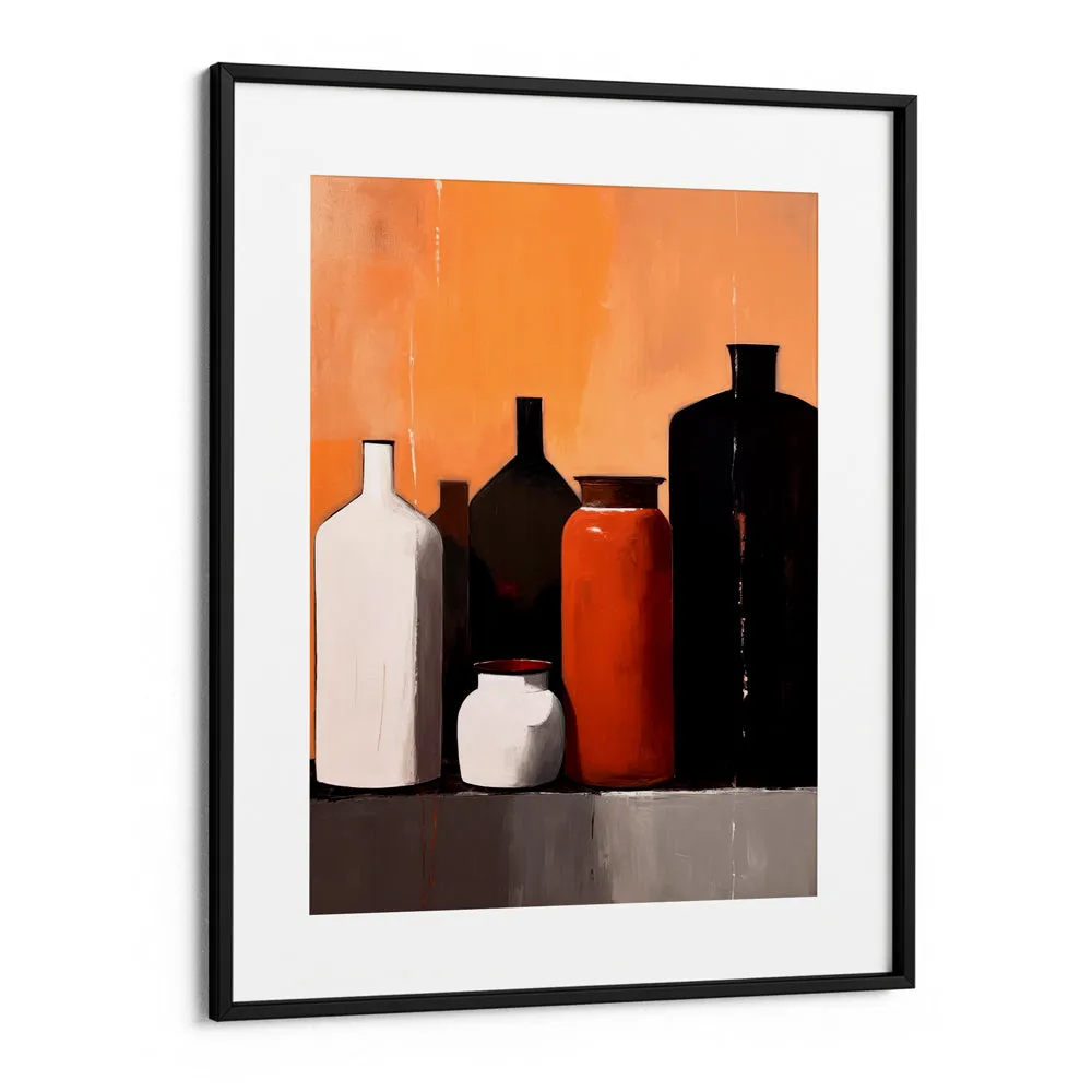 Still Life With Big Bottles Abstract Painting