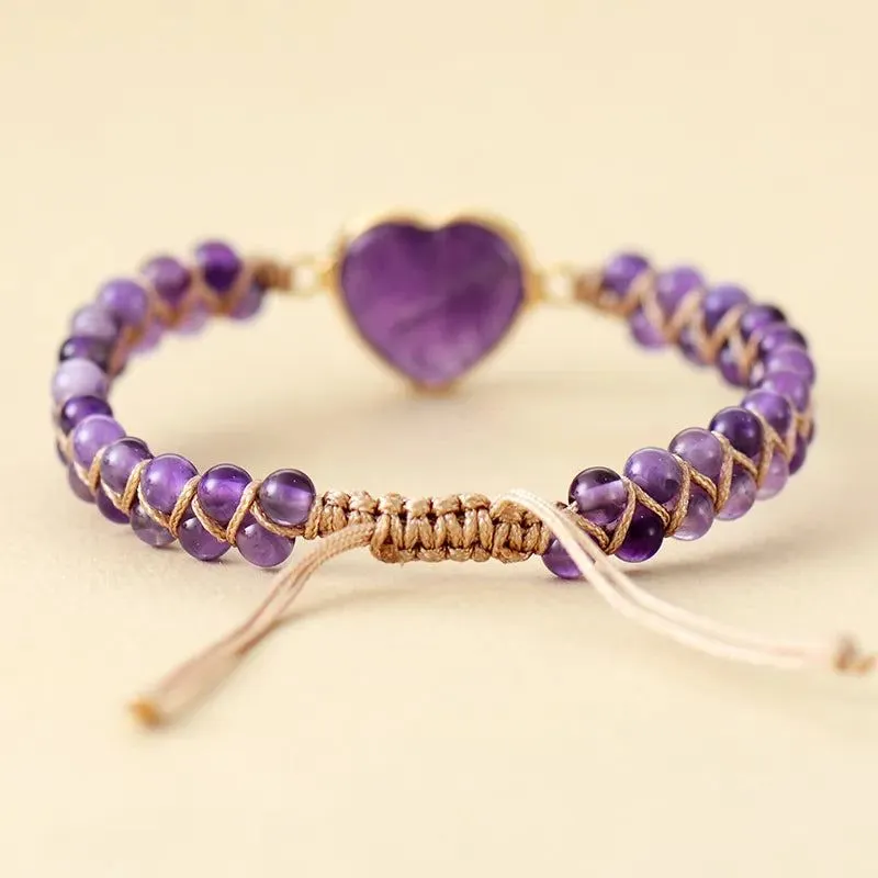 Tennis Rope Amethyst Stone Bracelet Collection