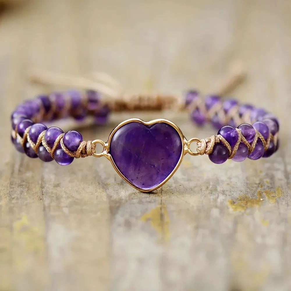 Tennis Rope Amethyst Stone Bracelet Collection