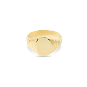 THE 10KT GOLD SIGNET RING
