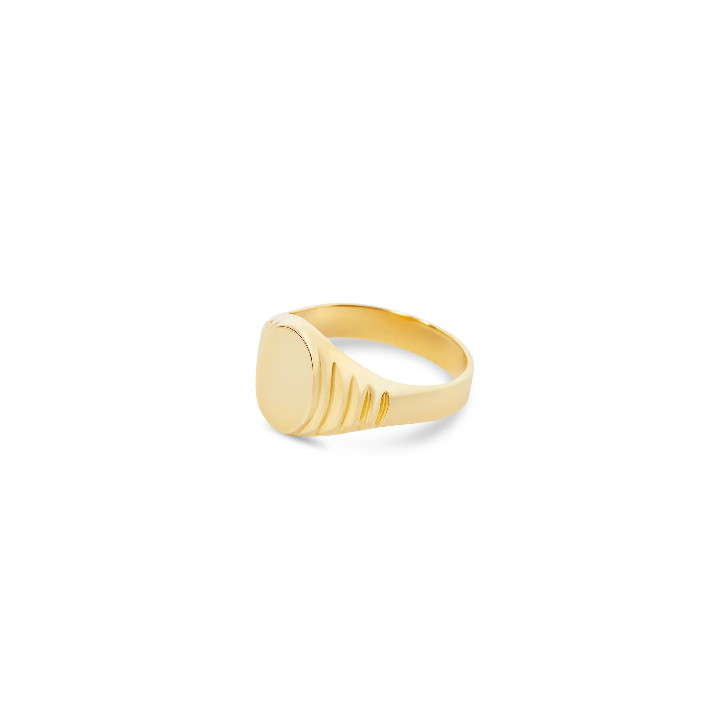 THE 10KT GOLD SIGNET RING