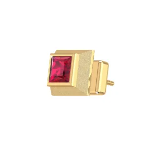 THE RUBY BLOCK MEN'S STUD