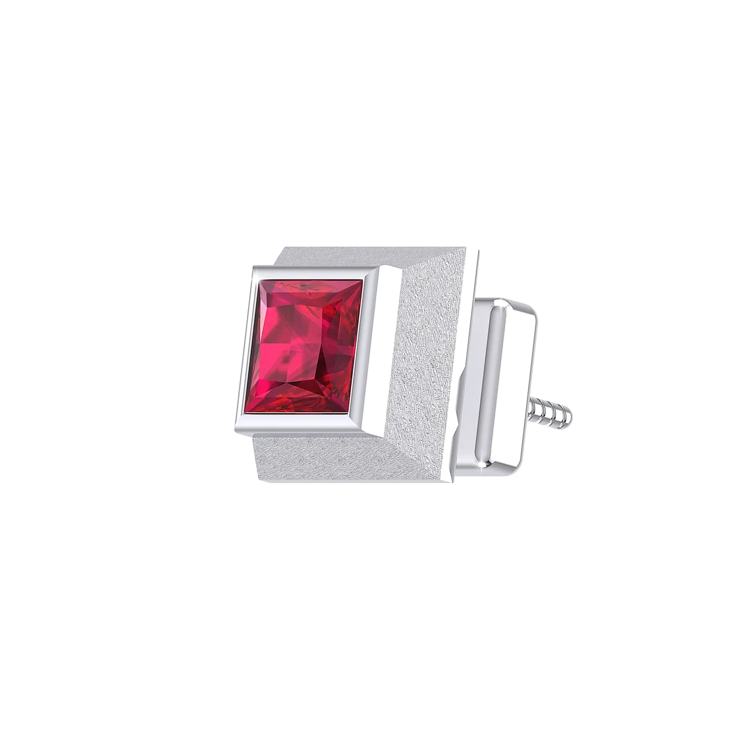 THE RUBY BLOCK MEN'S STUD