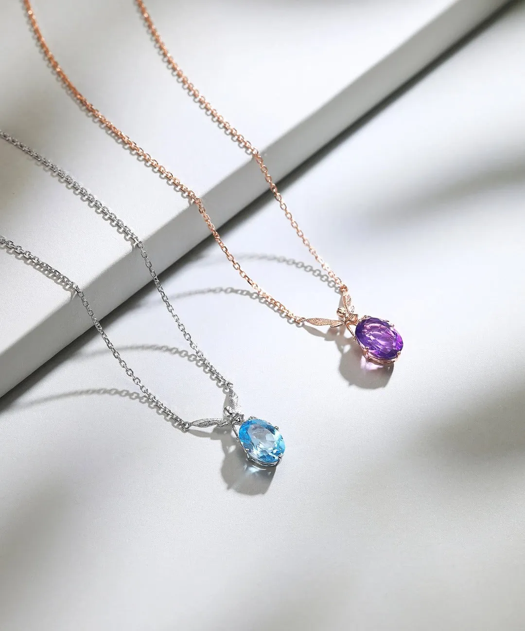 THIALH - DATURA • ASTRA - 18K Rose Gold Amethyst Necklace
