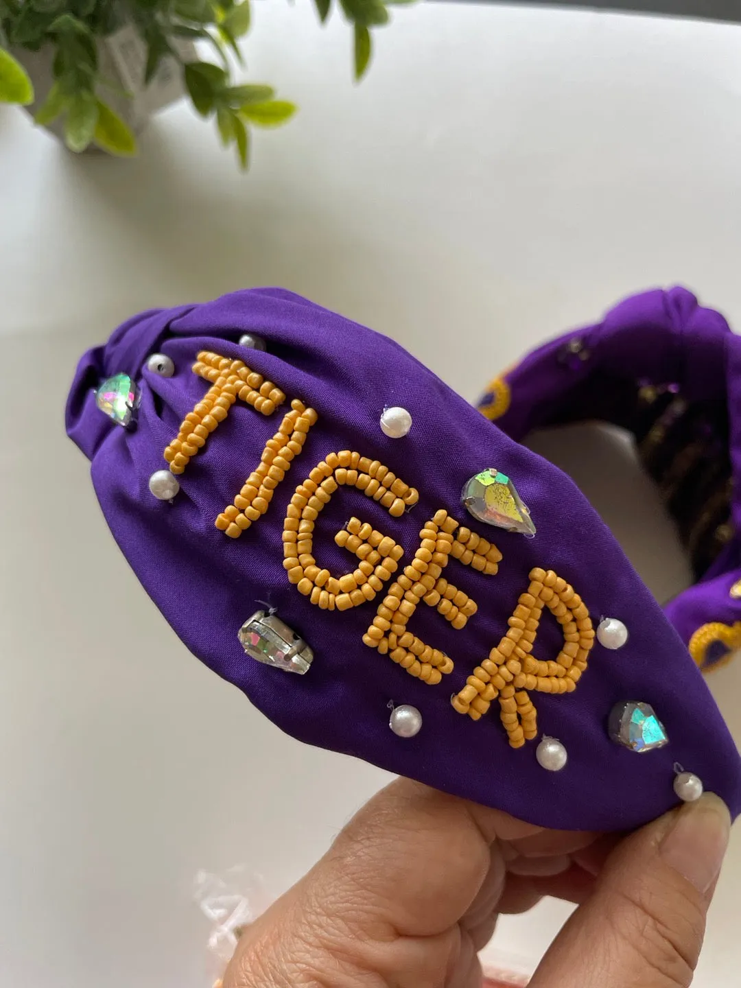 Tigers Louisiana Football , Tigers ,Game Day ,Tiger headband/Game Day Headbands, Sports Hair Accessories, Football Headband, Game Day Outfit, Sports Headband