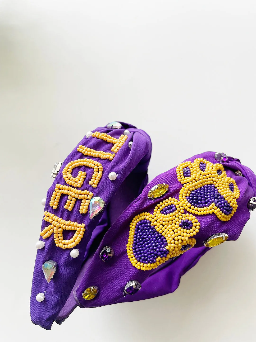 Tigers Louisiana Football , Tigers ,Game Day ,Tiger headband/Game Day Headbands, Sports Hair Accessories, Football Headband, Game Day Outfit, Sports Headband