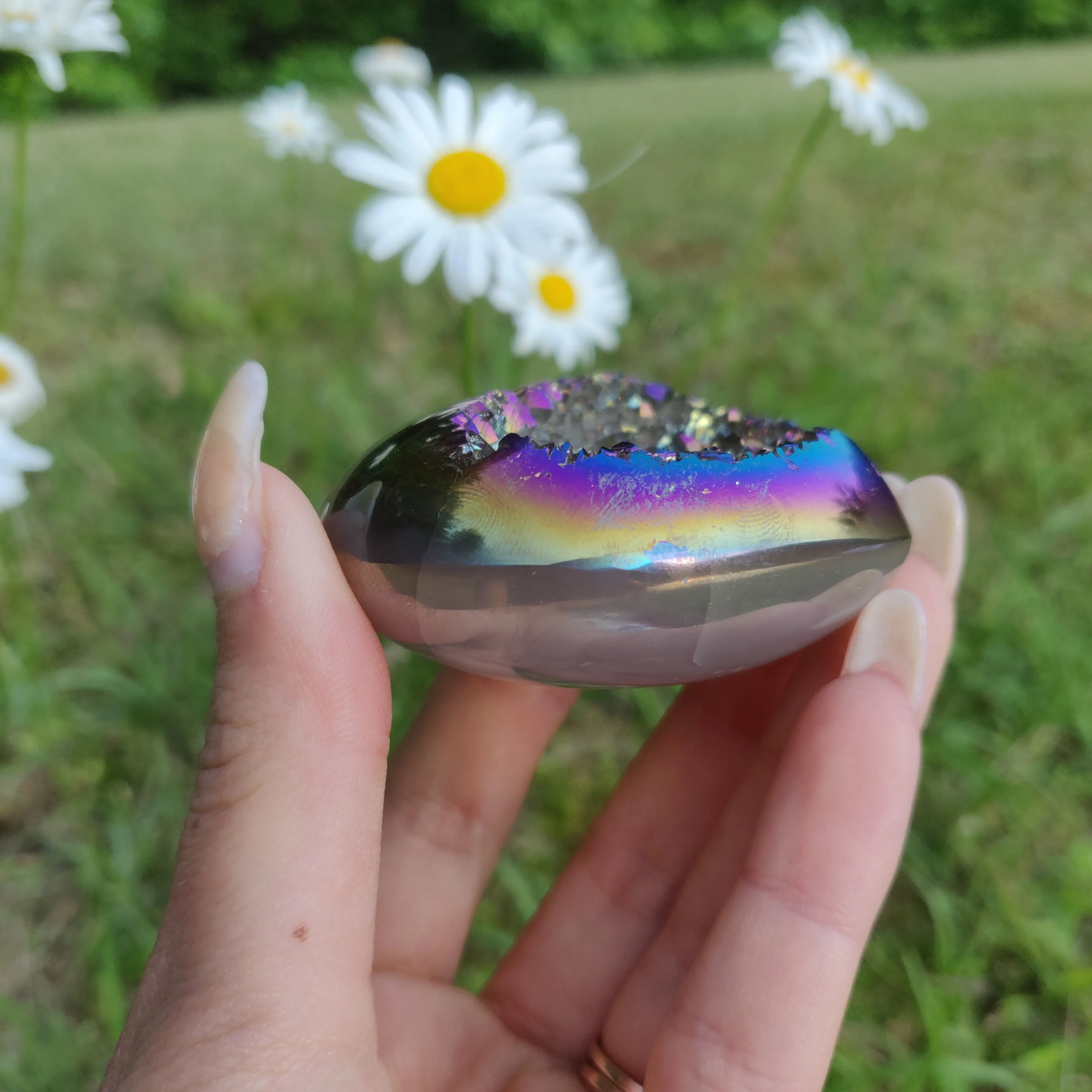Titanium Amethyst Heart (#7)