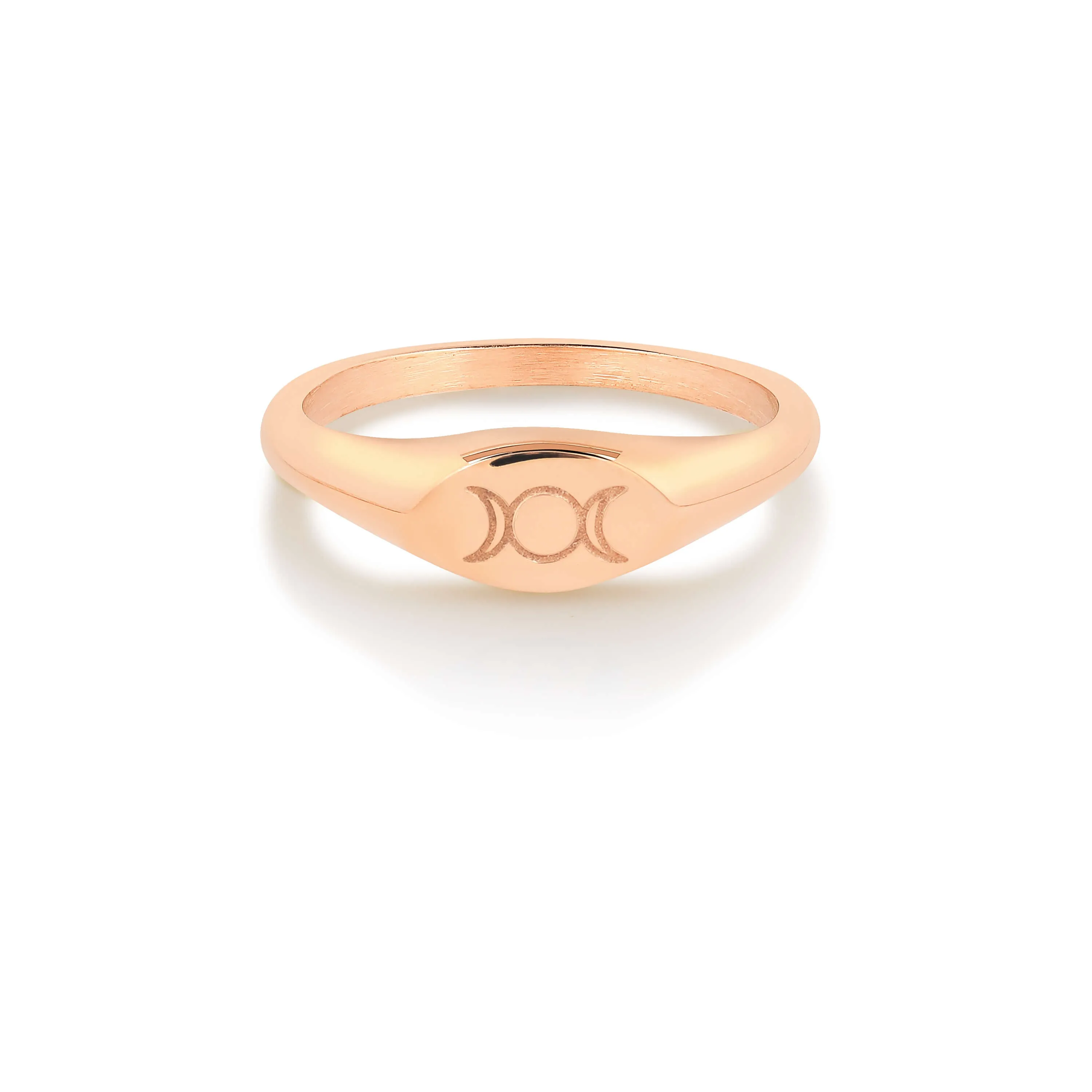 Triple Goddess Mini Signet Ring