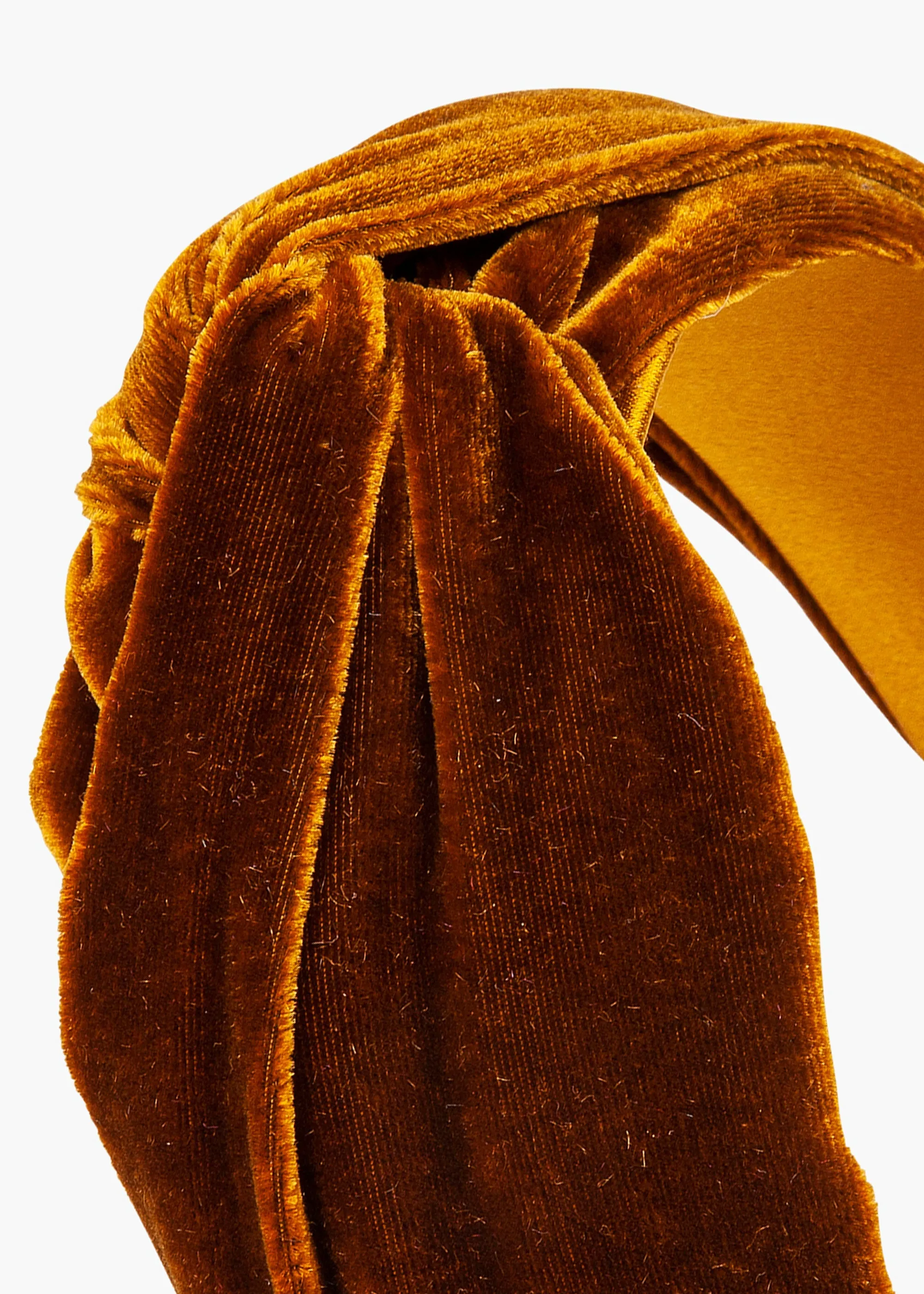 Twist Headband in Velvet -- Topaz