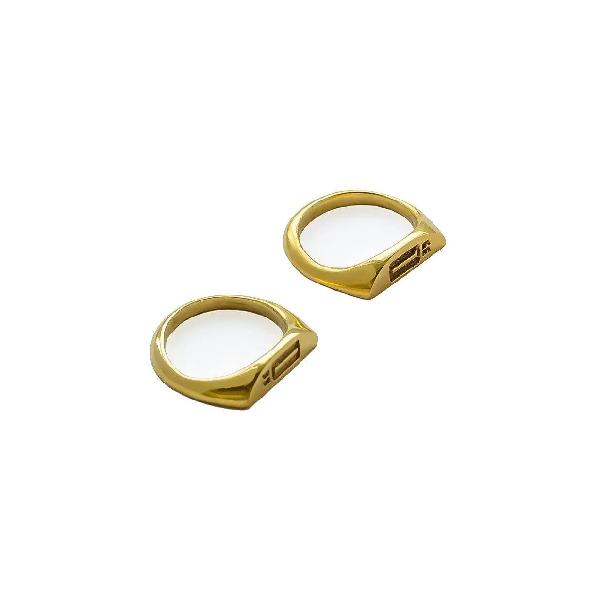 UNITY Signet Ring Set - Gold